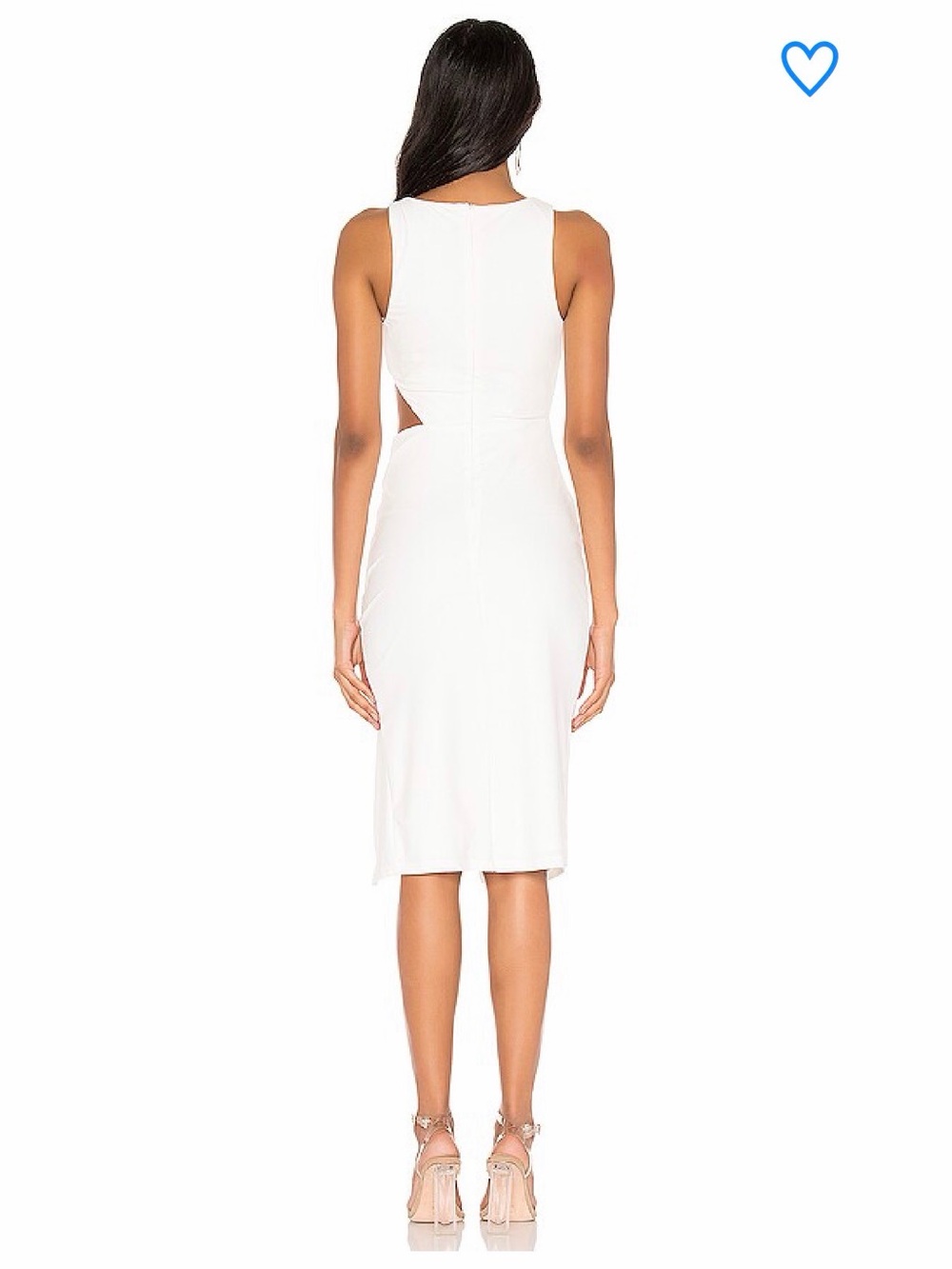 Superdown Amira Cut Out Midi Dress Ivory White NWT S - Picture 2 of 3